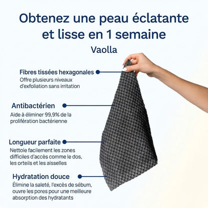 Vaolla — Gant de Douche Exfoliant Antibactérien