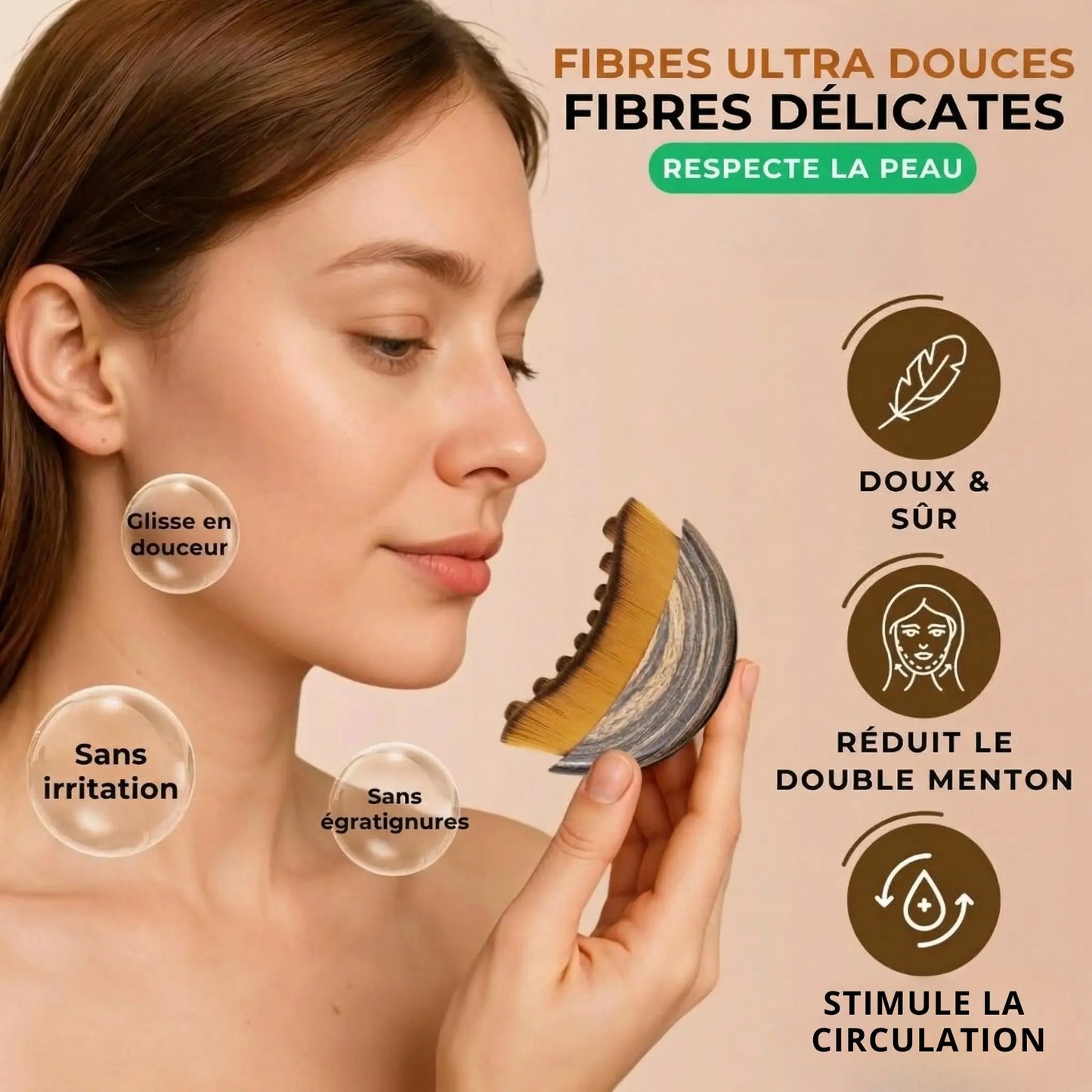 Brosse de massage lympathique