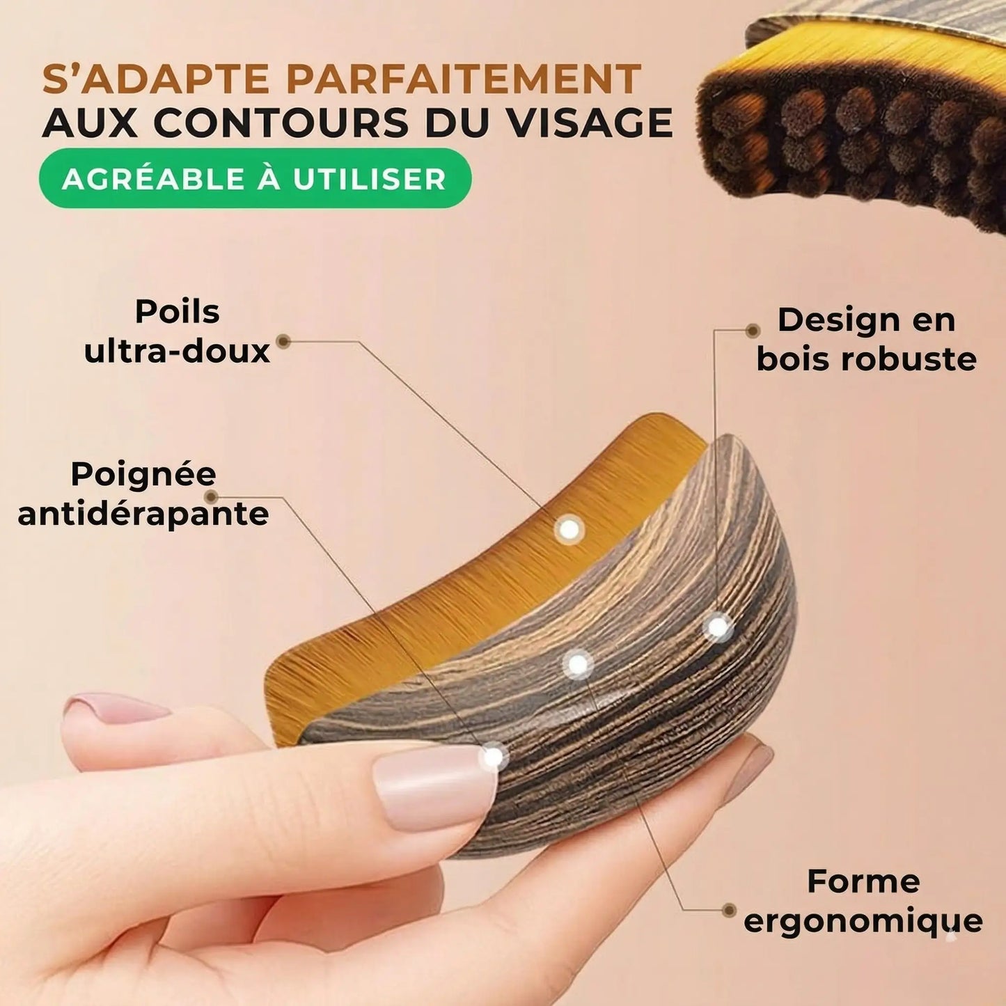 Brosse de massage lympathique